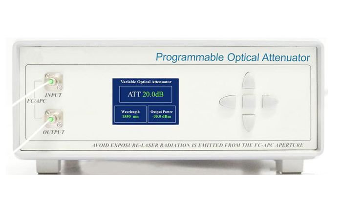 1310/1480/1550/1590nm Programmable Optical Attenuator With LCD Display